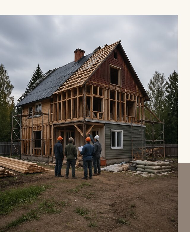 Реконструкция дачного дома в Гулькевичах под ключ с проектом