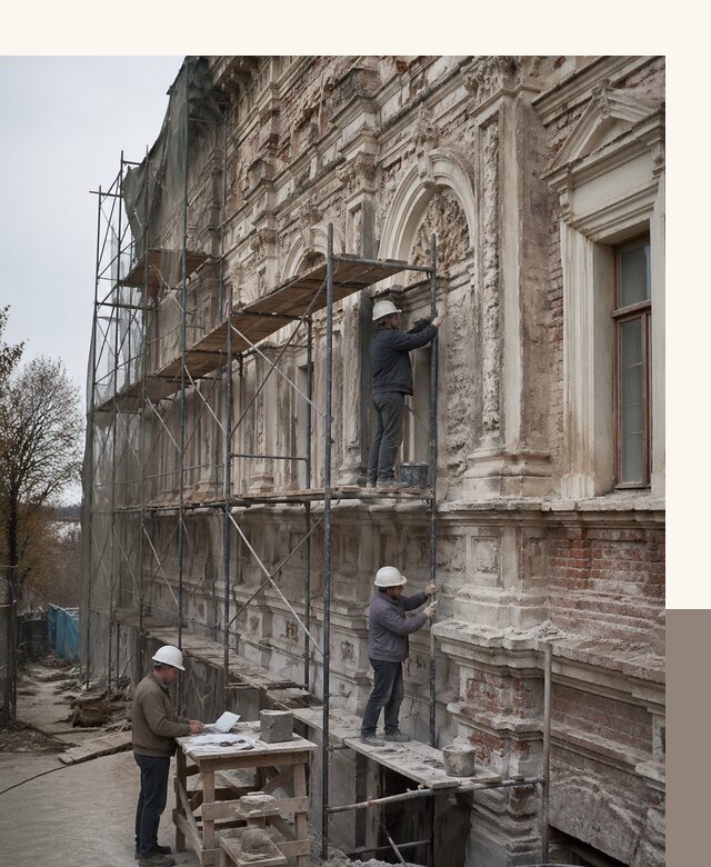 Реставрация объектов культурного наследия под ключ в Гулькевичах