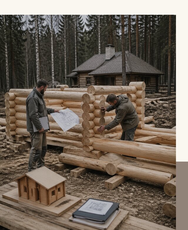Проектирование и строительство домов из бревна в Гулькевичах
